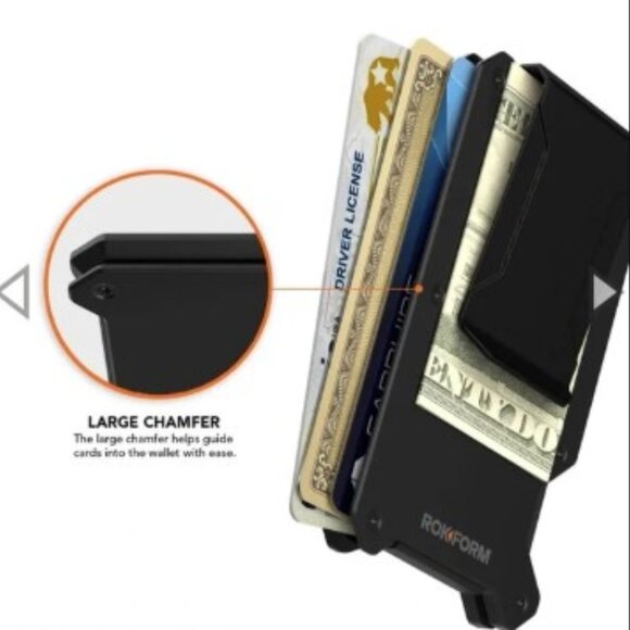 ROKFORM Aluminum Magnetic Wallet with RFID Blocking - Picture 4 of 12